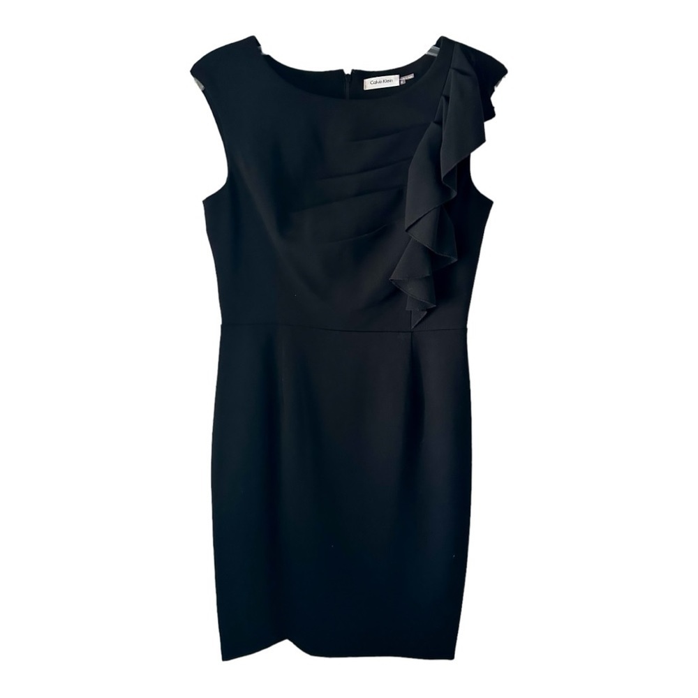 Calvin Klein Woman’s Dress Black Midi Size 8